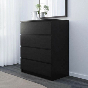 Rustic Oak Wooden Chest <strong>Drawer</strong> Cabinet Set Black Beige White Gloss <strong>Side</strong> <strong>Table</strong> Panel Style <strong>Drawers</strong> for Bedroom Home Hotel Use - Product Image 1