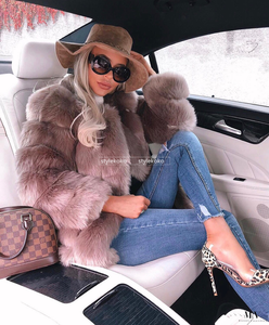 2021 nouveau style manteau d'hiver en fausse fourrure pour femmes grande taille veste à bulles avec capuche pour dames - Product Image 3