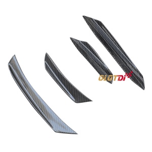 V Style Carbon Fiber Front Bumper Fender Canards Trims <b>Splitters</b> for BMW 3 Series G20 M SPORT LCI 2022+ Auto Tuning - Product Image 2