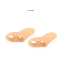 Rebo SEBS透气柔软双孔鞋垫，适用于男女通用脚趾分离和隔离小双孔脚趾校正器