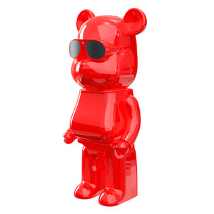 Venta Caliente <span class=keywords><strong>B2</strong></span> Mini Estatua de Oso Violento de Dibujos Animados, Sistema de Sonido Estéreo Inalámbrico Portátil con Radio FM para V5.3 IPX5 Computadora - Product Image 4
