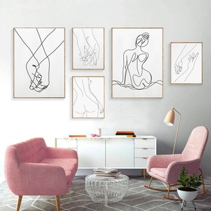 Tùy Chỉnh Tay Nghệ Thuật Thư Pháp Vải In Thiết Lập Tình Yêu Tường Nghệ Thuật Trang Trí Nội Thất Cho Nhà Khung Gắn Món Quà Độc Đáo Ý Tưởng - Product Image 3