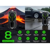 Station de recharge pour véhicule électrique domestique 7 kW, AC rapide, Type 2, 32 A, 200-220 V, IP54, portable, nouvelle, garantie 3 ans, contrôle par application, cordon de 5 m