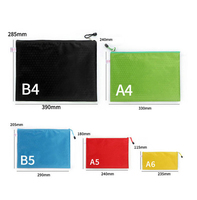 Pochette publicitaire en PVC pour bureau, format A4, épaisse, avec fermeture éclair, pour documents imprimés, avec logo, dossier portable