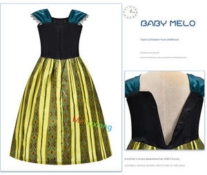 Disfraces de lujo de TV y películas para niñas, disfraz de princesa, disfraz de coronación de <span class=keywords><strong>Anna</strong></span>, reina de hielo, Halloween, Navidad, vestido de fiesta de cumpleaños - Product Image 4
