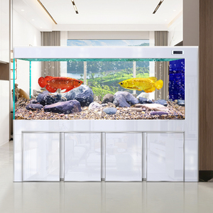 ตู้ปลาอะคริลิคแบบมีตู้เก็บของในตัว รุ่นใหม่ปี 2026 กระจกใสพิเศษ พร้อมระบบกรองด้านล่าง สำหรับเลี้ยง<span class=keywords><strong>ปลา</strong></span>เรดดราก้อนและปลาทอง เหมาะสำหรับห้องนั่งเล่น - Product Image 2