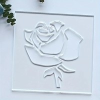 Gabarit de travail du bois et de fabrication artisanale en acrylique transparent – Gabarit de conception 3D moderne gravé au laser de précision