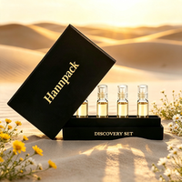 Coffret de découverte de parfums en velours haut de gamme, boîte rigide personnalisée avec insert en EVA préformé pour échantillon de parfum, boîte cadeau en carton