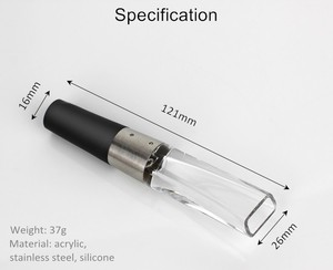 La nuova Idea regalo per il regalo di natale aeratore per vino in vetro e tappo versatore di aerazione portatile per forniture per feste - Product Image 4