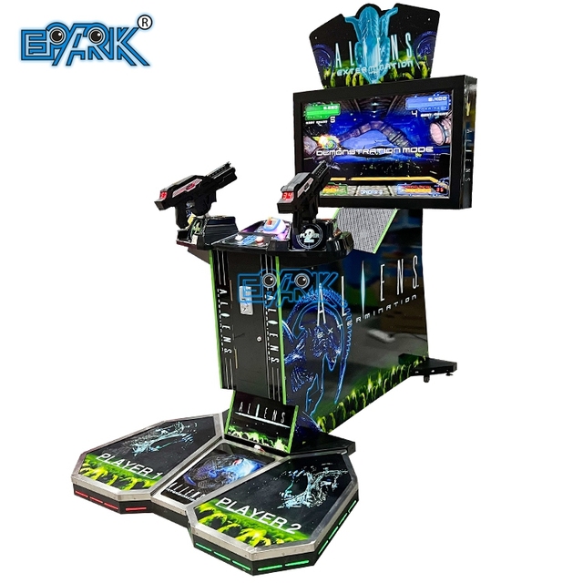 42" Aliens Extermination With Pedal Interactive Tv Shooting Games  Video Game Machine  Amusement Shooting Game Machine