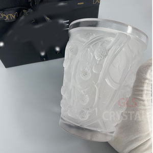 Vase en cristal Mures, vase à fleurs élégant en cristal pour salon et centres de table - Product Image 6