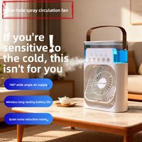 Ventilateur humidificateur USB avec commande style clavier de piano, 3 vitesses, fonctionnement silencieux, portable pour bureau et extérieur