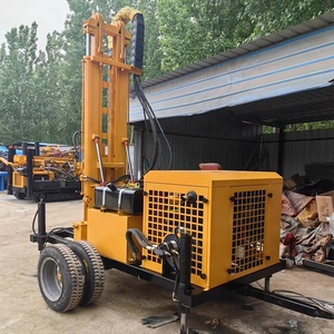 Giàn khoan quay chạy dầu diesel phổ biến ở Châu Phi, có hộp số và động cơ, độ sâu tối đa 300m, dùng cho khai thác mỏ & khoan giếng nước - Product Image 3