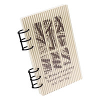 Cubierta de Acrílico Esmerilado para Carpeta A5/A6, Cubierta de Acrílico para Cuaderno DIY con 6 Anillas, Clip Dorado, Separadores de Sobres para Presupuesto