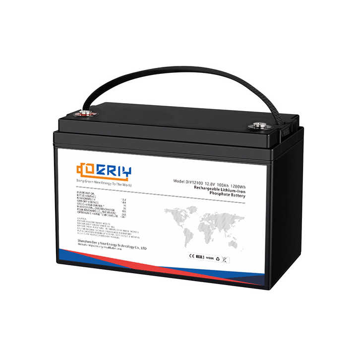 Deep Cycle Lifepo4 Battery 12v 100ah Lithium Ion Battery Packs for Ev ...