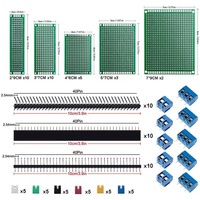 100PCS Double-sided PCB Board Prototype Kit Suitable for DIY Various Sizes of Double-sided Board Kit Sets
