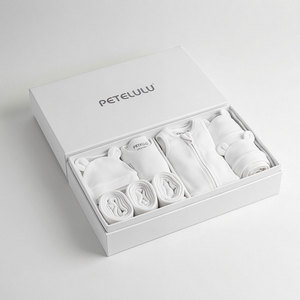 Pijamas y Conjuntos de <span class=keywords><strong>Ropa</strong></span> Unisex para Bebés 100% Algodón Orgánico, 8 Piezas: Pelele de Punto OEKO-TEX para Recién Nacidos Prematuros - Product Image 3