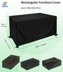 Cubierta impermeable superior para <span class=keywords><strong>muebles</strong></span> de exterior, a prueba de rayos Uv, para exteriores, impermeable, para mesa y silla, funda para sofá - Product Image 2