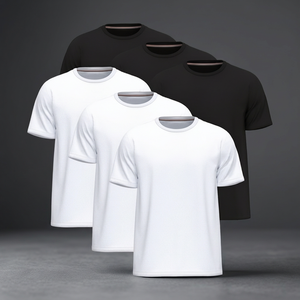 Chemises publicitaires BOCE en jersey 100 % coton, respirantes, anti-UV, à manches courtes, pour la culture d'entreprise, couleur unie, vente en gros - Product Image 3