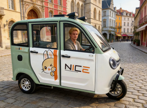 Nouvelle conception de tricycle électrique à trois <span class=keywords><strong>roues</strong></span> avec cabine fermée pour passagers, quatre portes, Tultuk <span class=keywords><strong>Taxi</strong></span>, <span class=keywords><strong>moto</strong></span>, best-seller pour adultes - Product Image 3