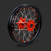 Ensemble de roues Supermoto de 17 pouces pour moto, compatible avec les modèles Yamaha YZ125 YZ250 YZ250F YZ450F WR250F WR450F 2001-2016