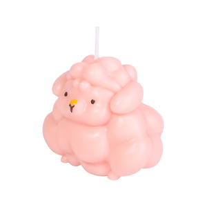 Cera en Gotas de Color Rosa y Blanco en Forma de Cordero, Resistente al Calor, para Velas para Adultos - Product Image 1