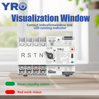 Yro 125A WiFi Kit de commutateur de transfert de courant alternatif électrique Commutation de changement de phase 3 Commutation de transfert Umschalter ATS 125A