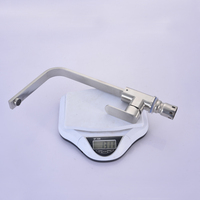 Robinet de cuisine moderne en acier inoxydable SUS304, design carré classique, mitigeur eau chaude et froide, avec valve en céramique et finition brossée