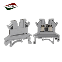 Connecteur universel à visser AOSI UK1.5N, prise UK 1.5mm, câble à 2 conducteurs, connecteur électrique, bornier sur rail DIN