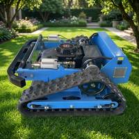 Équipement de fabrication de jardins agricoles Tondeuse hybride gaz-électrique, largeur de coupe 550mm, montée à 50 °