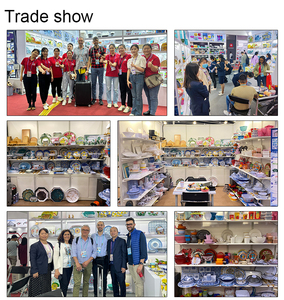 Bán Buôn Phong Cách Bắc Âu Tùy Chỉnh Đầy Màu Sắc Decal In Ấn Tấm Tròn Đặt Nhà Hàng Cấp Thực Phẩm Melamine Đồ Ăn Món Ăn - Product Image 3