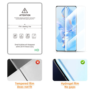 Giá thấp bán buôn rõ ràng/Mờ/ánh sáng màu xanh/bộ lọc riêng tư TPU Hydrogel phim 120*180mm 4 lớp màn hình chống thấm nước điện thoại di động - Product Image 4