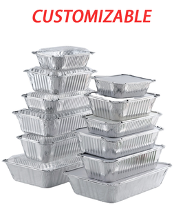 Grandes casseroles en <span class=keywords><strong>aluminium</strong></span> Pleine grandeur Feuille profonde jetables durables Grandes casseroles de <span class=keywords><strong>table</strong></span> à vapeur pour la cuisson et le service Plateaux de chauffe-plats pour les traiteurs - Product Image 5