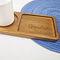Plateau marocain personnalisé en bois thé et biscuit planche à café en bois