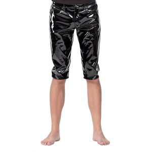 Shorts en PU pour hommes sous-vêtements sexy en cuir verni brillant shorts pour hommes bar discothèque scène spectacle <span class=keywords><strong>tenue</strong></span> pantalon en cuir - Product Image 3
