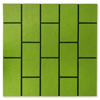 Panneau mural insonorisant à haute densité, design moderne, deux couleurs, panneau acoustique