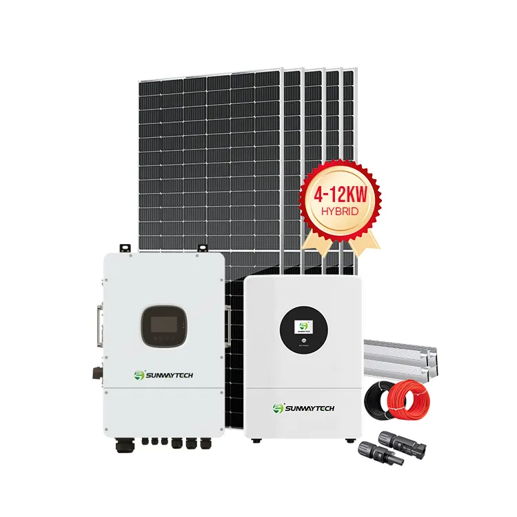ソーラーセットオフグリッド太陽光発電システム5kw10kwオフグリッド太陽光発電システム家庭用完全ソーラーパネルシステム