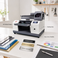 Impresora UV A3 de Cama Plana, Mini Impresora UV con Área de Impresión de 300x420mm, Cabezal de Impresión 4720, USB, AC220V, para Vidrio, Acrílico, Letreros y Regalos