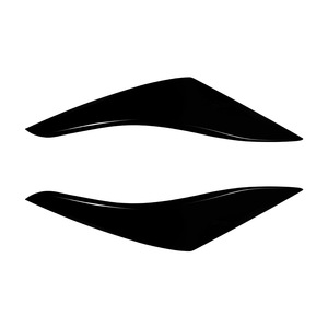 Volkswagen Polo MK6 Taillight Eyebrow Stickers Piano Black Carbon Fiber Texture ABS Body Decal 2018-2021 - Product Image 5