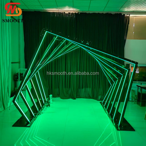 ซุ้มไฟ RGB รูปทรงเรขาคณิตสำหรับตกแต่งทางเดินงานแต่งงาน SMS - Product Image 4