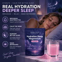 Poudre de boisson hydratante nocturne OEM ODM aux électrolytes pour le sommeil, supplément de magnésium sans mélatonine, acides aminés, herbes, sans sucre