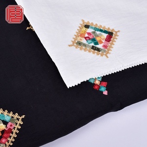 Nouveau tissu de broderie Baboos rayonne en nylon de couleur personnalisée légère à la mode pour les vêtements des femmes - Product Image 5