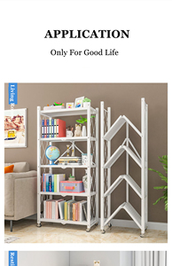 העליון אופנה נייד נייד נייד סל עגלת מדף מטבח נייד <span class=keywords><strong>movable</strong></span> אחסון ארון מתלה - Product Image 5