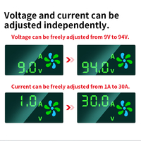 Pengisi Daya Baterai Lithium Tegangan Dapat Diatur 10-92.4V 3-20A Arus Pengisi Daya Cerdas Input 220V Pengisian Cepat 2800W