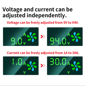 Cargador de Batería de Litio de Voltaje Ajustable de 10-92.4V, Cargador Inteligente de Corriente de 3-20A, Entrada de 220V, Carga Rápida de 2800W - Product Image 6