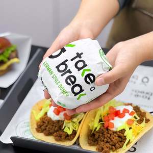 Papel de Embalaje para Alimentos Biodegradable, Ecológico, Resistente a la Grasa y al Agua, Desechable, para Hamburguesas, Sándwiches y Comida para Llevar, con Logotipo Personalizado - Product Image 3