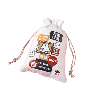 Haut niveau d'apparence personnalisable et réutilisable Bundle poche Noël et vacances cadeau chaud sac en coton blanc en gros Vietnam - Product Image 5
