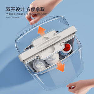 Scatola portaoggetti per lenti Ok Lens Case 18L con doppio coperchio e maniglia per lenti a contatto <span class=keywords><strong>Rgp</strong></span> Ortho K Care Solution - Product Image 1