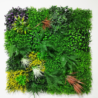 Mur de plantes artificielles en plastique UV Verdure Faux buis Tapis de jardin Clôture Faux fond vert Décoration de haie de buis