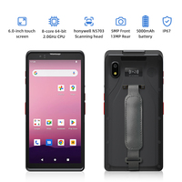PDA de mano Industrial Android 12 de 6 pulgadas con WIFI NFC RFID, escáner de código de barras, Terminal de recopilación de datos, disponible en stock, 1 unidad